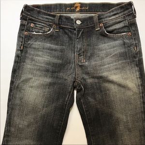 7 For All Mankind Black Dojo Jeans Size 28